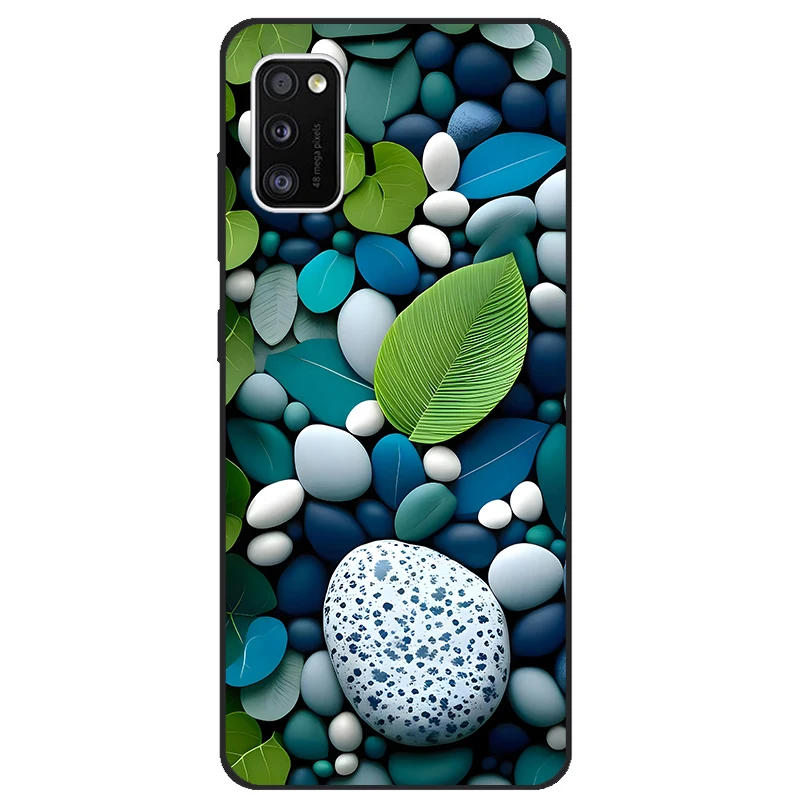 Samsung Galaxy A41 A 41 SM-A415F ブラック用スマホケース、Samsung Galaxy A41用ソフトTPUバックカバーシリコンケース