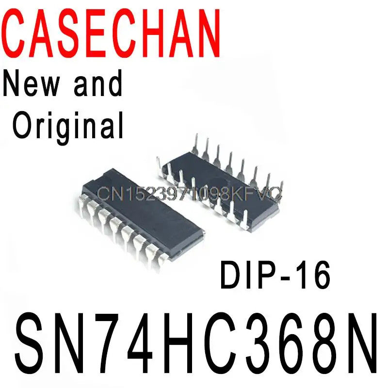 5PCS New and Original 74HC368 DIP-16 Six-Fold 3-State Inverter In Stock IC SN74HC368N 