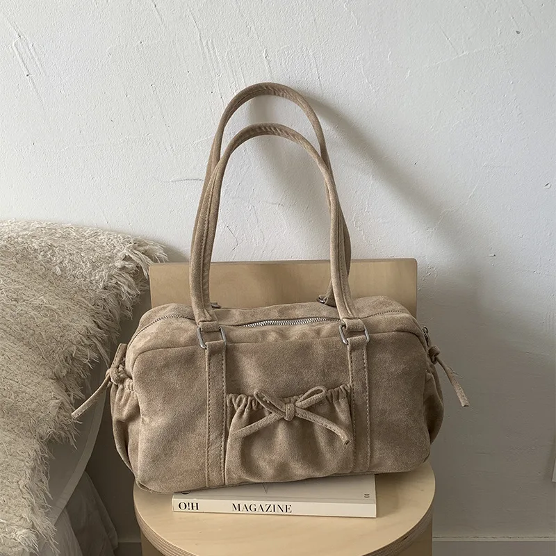 

Новинка 2025 года, винтажная женская сумка-тоут подмышки, просторная сумка через плечо с верхней ручкой, просторный кошелек в стиле ретро, вместительный и практичный ​