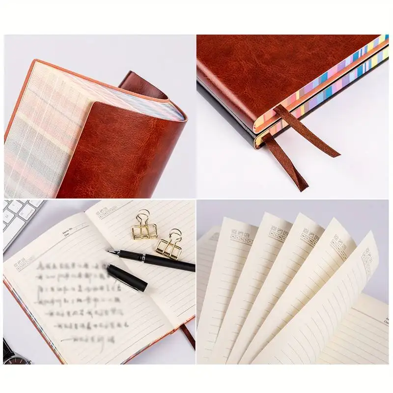 Cute Notebook Rainbow Border 100 Sheets Lined Papers Writing Diary Subject Journal Notebook For Student Record Excerpt School