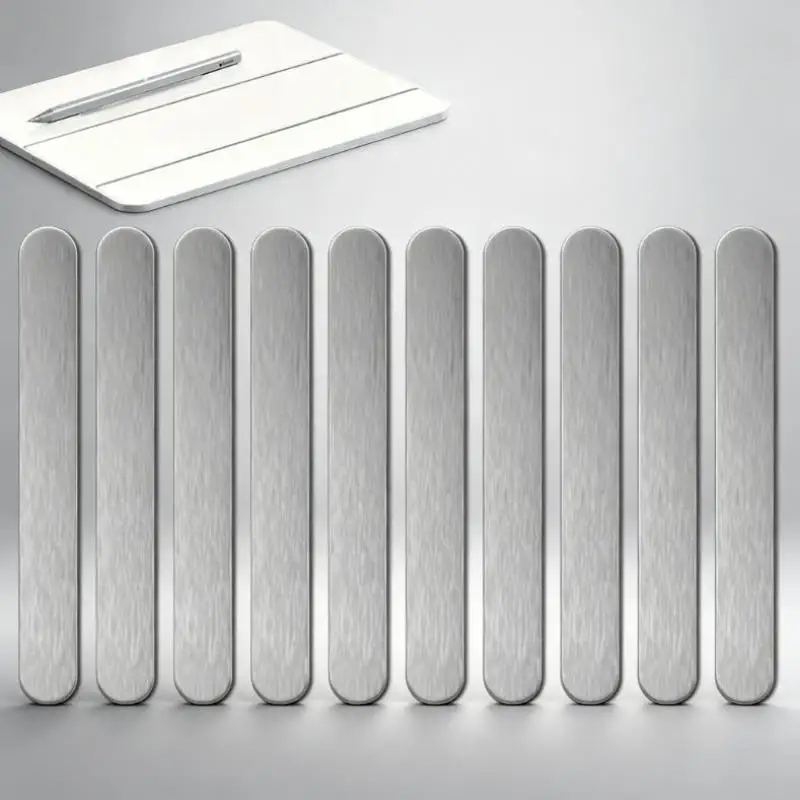 New 10Pcs Self Adhesive Metal Strips Magnetic Plates Strong Sticky Sheets For Car Parking Number Sign Phone Magnetic Mount - view 5