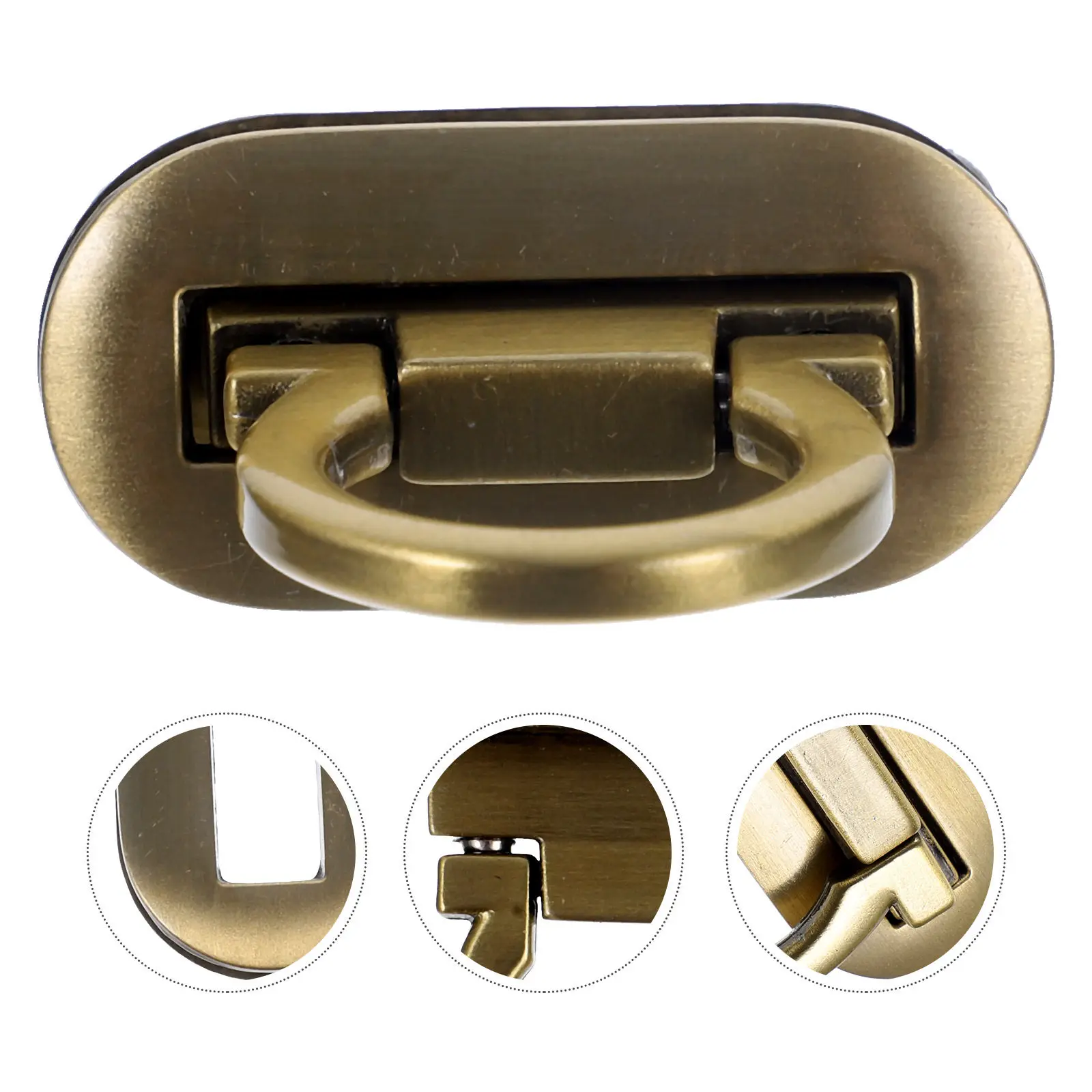 4Pcs Alloy Suitcase Locks Heavy Duty Replacement Luggage Padlock for Travel Bags Hard Shell Cases Mortise Lock Clutch
