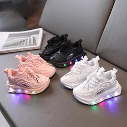 Tennis Kinderschoen Modieuze Casual Sneaker Voor Jongen Kinderschoenen Voor Meisje Lichtgevende Schoen Ademende Lichte Zachte Zolen Peuter Schoenen