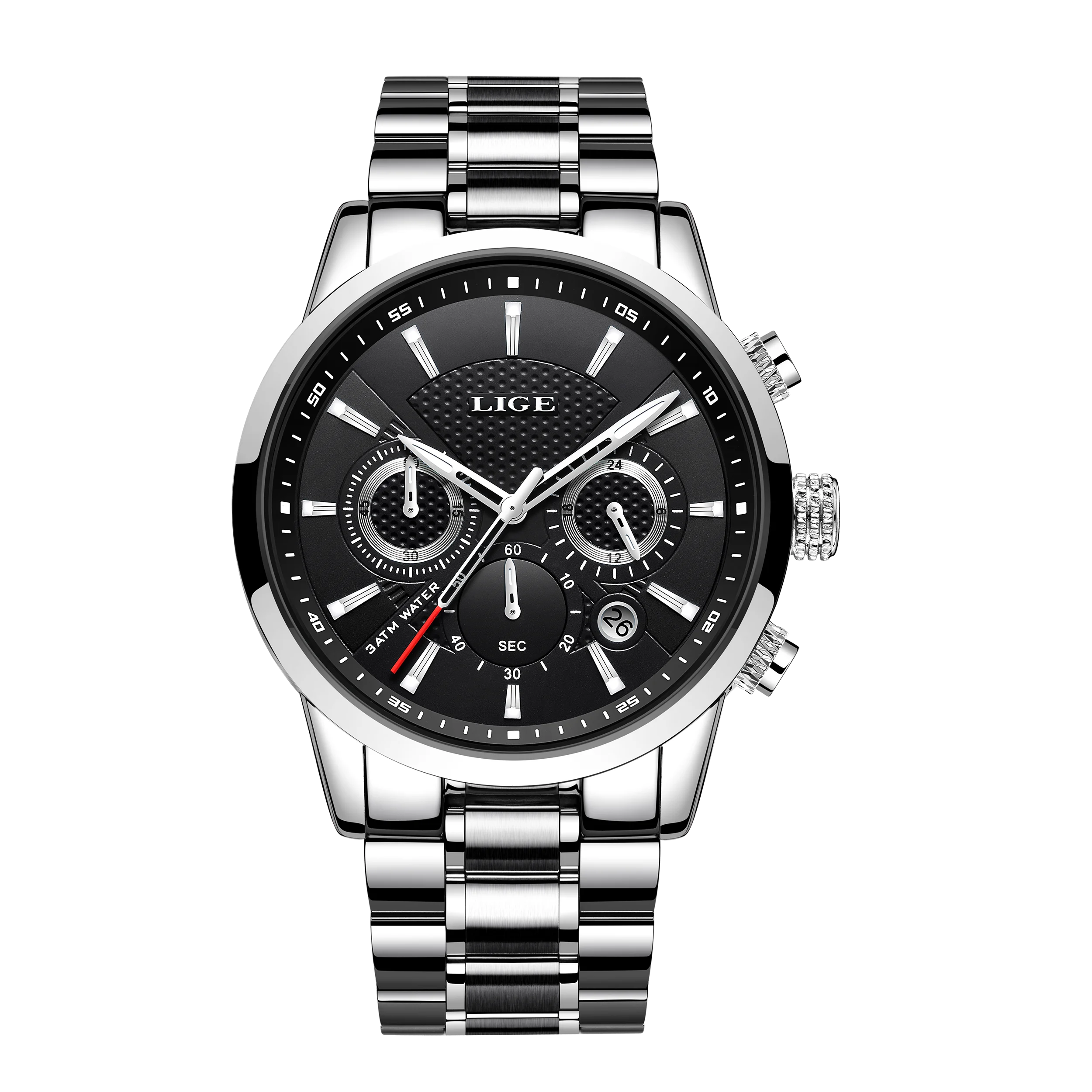 Uhren Herren Neue LIGE Top Marke Luxus Casual Edelstahl Quarz Herren Uhr Business Uhr Männlich Sport Wasserdicht Datum Chronograph