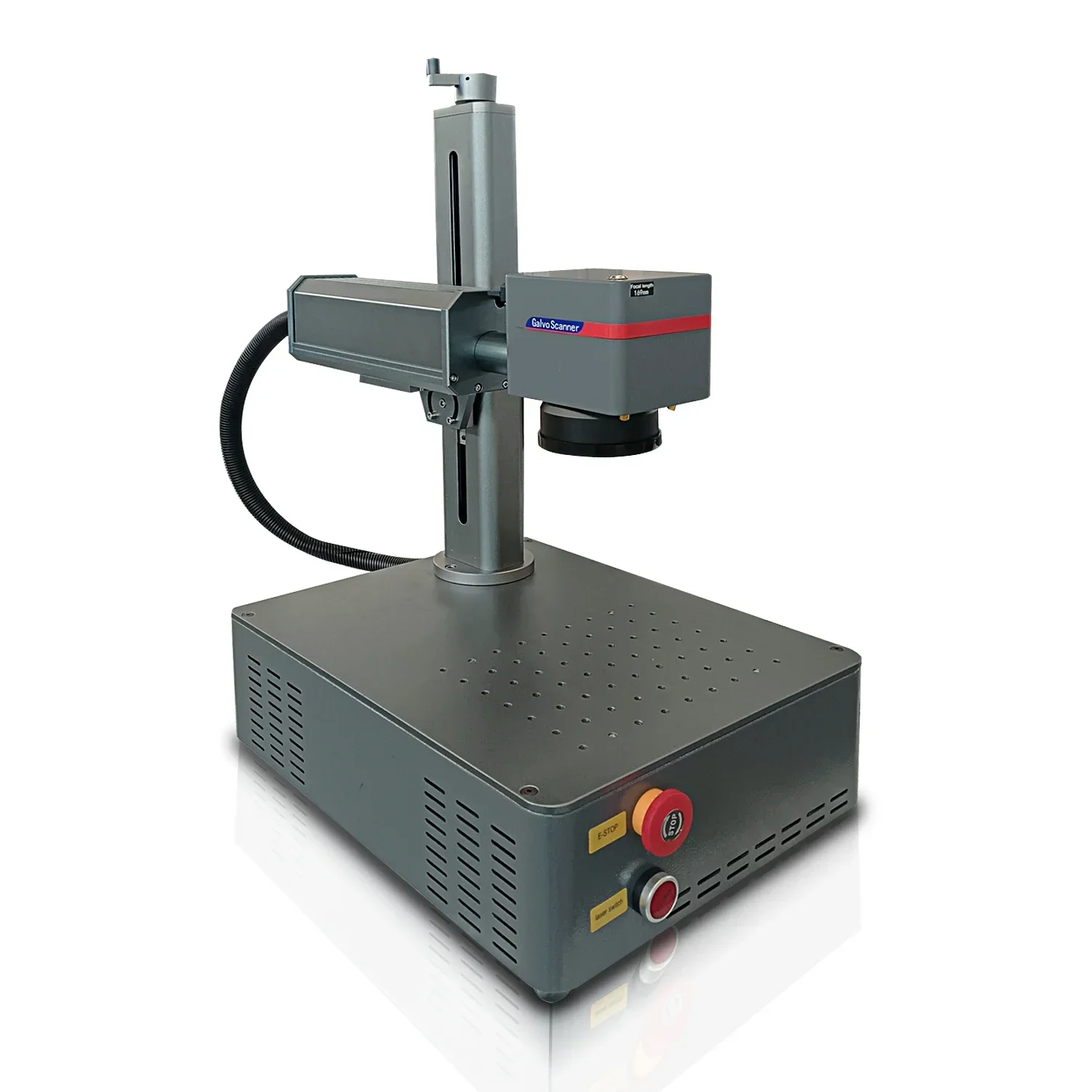 

for 17KG mini fiber laser marking machine with 110*110mm Size SG7110 Head EZCAD Control Double Red Dots 80MM Rotat