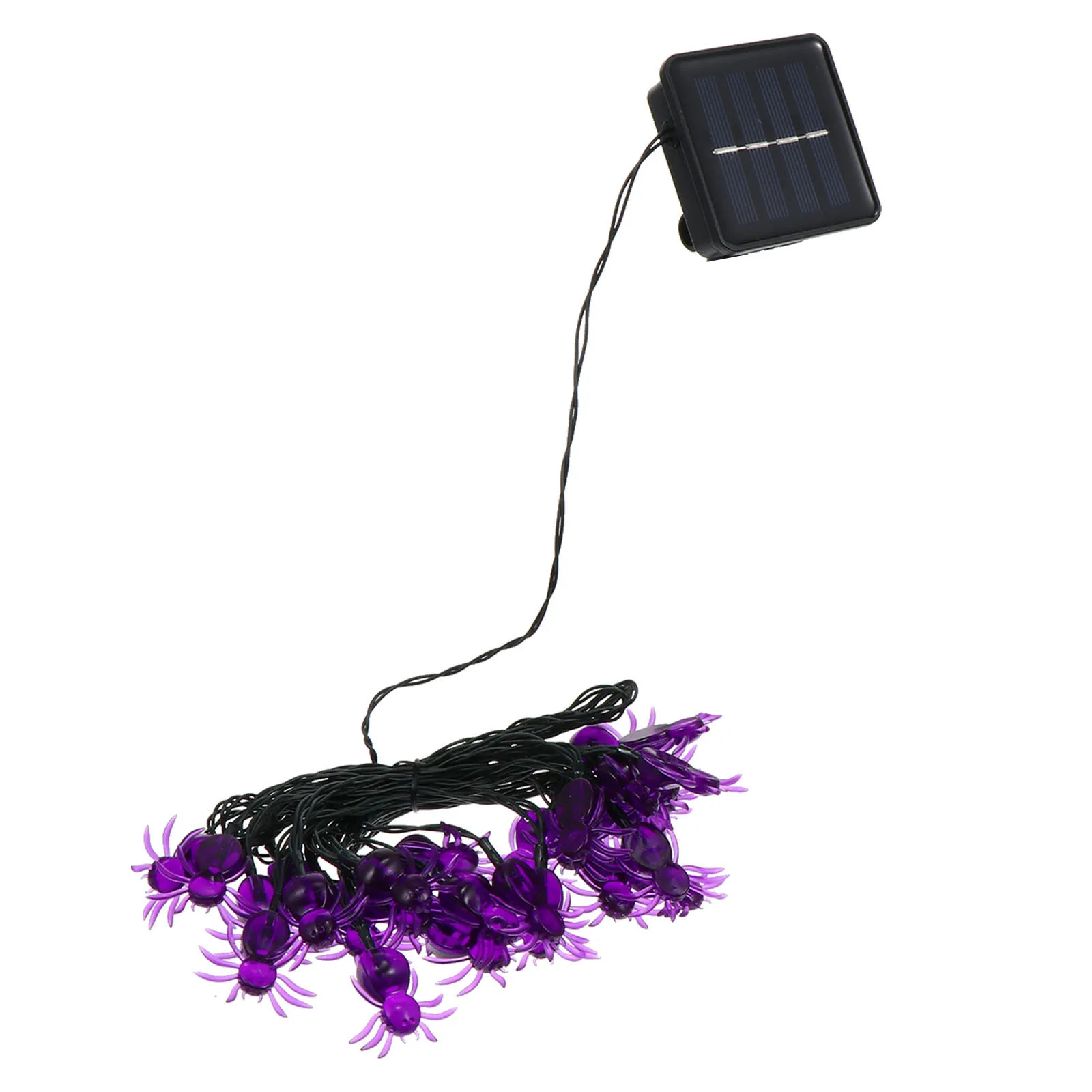 Solar Spider String Lights Halloween Decorative Purple LED Garden Yard Balcony Lawn Festive Lighting Outdoor Party Supplies