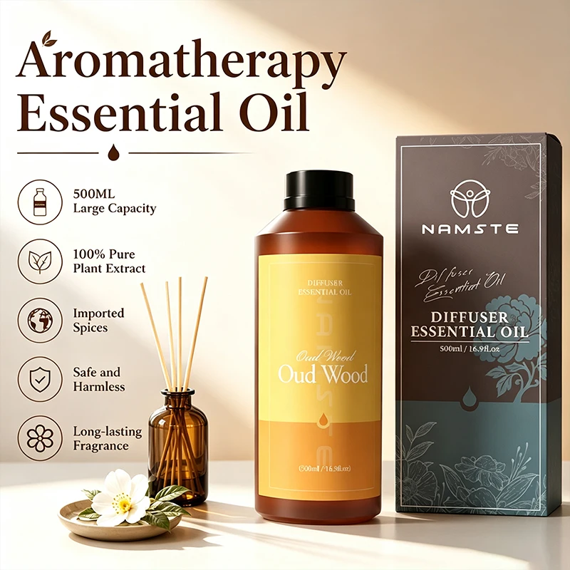 NAMSTE 500ml Fragrance Oil For Home Perfumes Hotel -For Reed Diffuser & Fireless Aromatherapy & All Waterless Diffusers