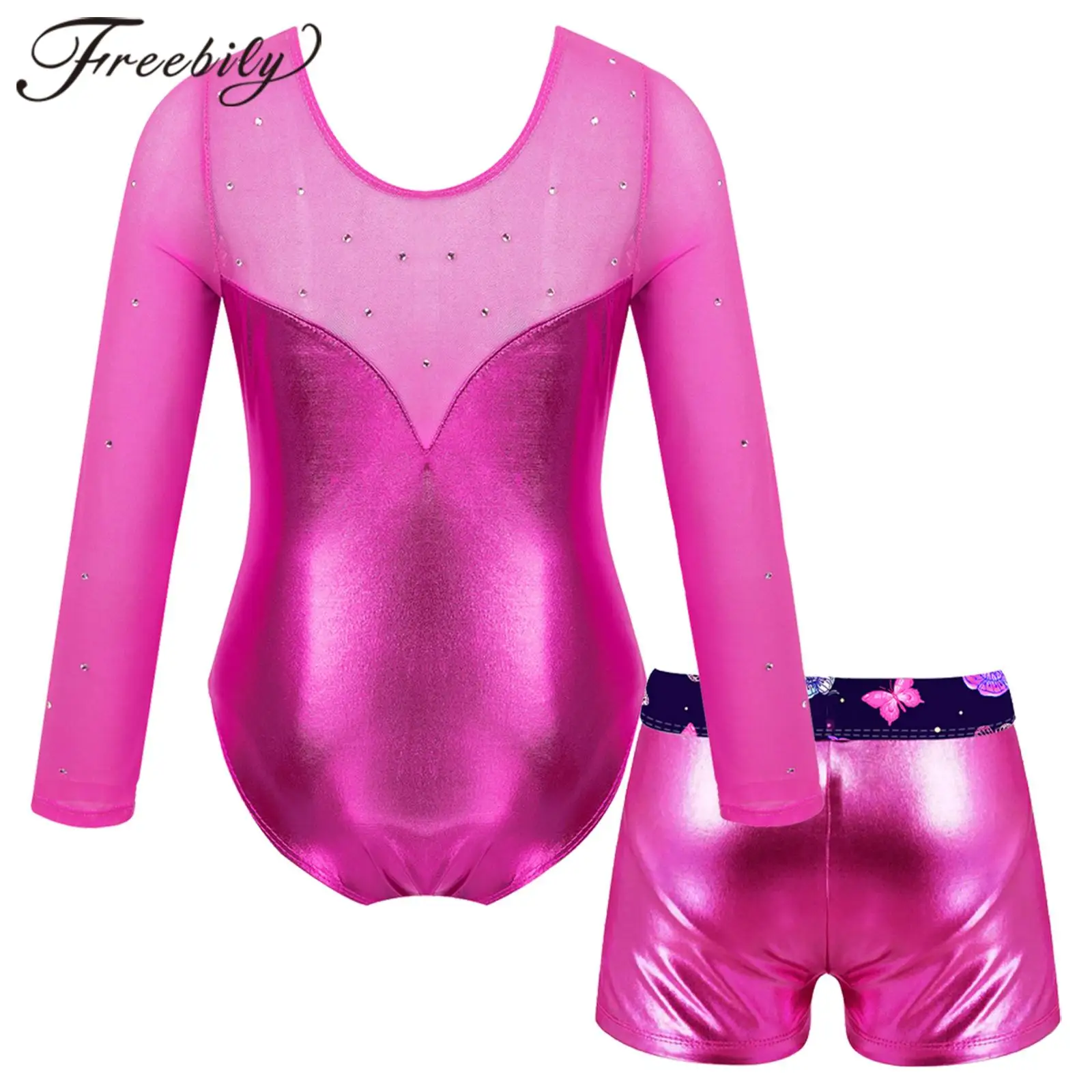 criancas-ginastica-macacoes-manga-longa-metalico-brilhante-strass-meninas-ginastica-collant-shorts-criancas-ballet-danca-outfit