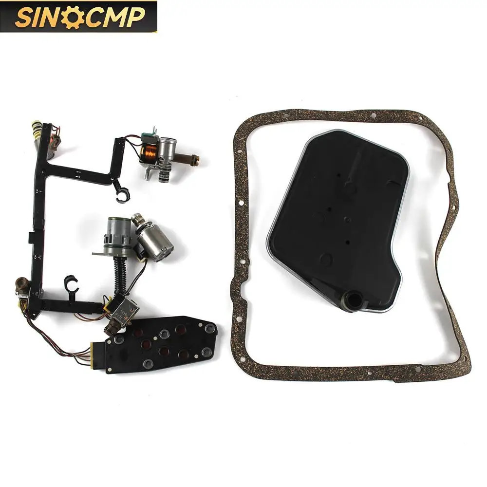 

4L60E 4L65E Transmission Solenoid Kit Set For GM 1993-2005 Transmission Solenoid Kit With Harness Valves Automobiles Parts 9 Pcs