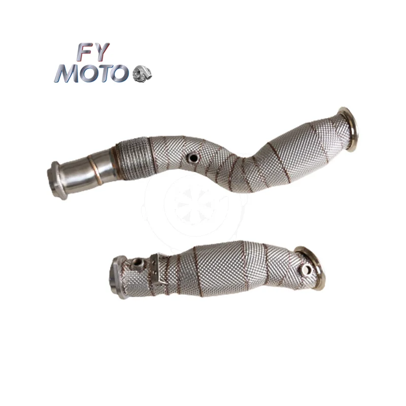 

Exhaust Downpipe for BMW S58 G80 G82 M3 M4 2020+ CATTED with Heat Shield M PERFORMANCE