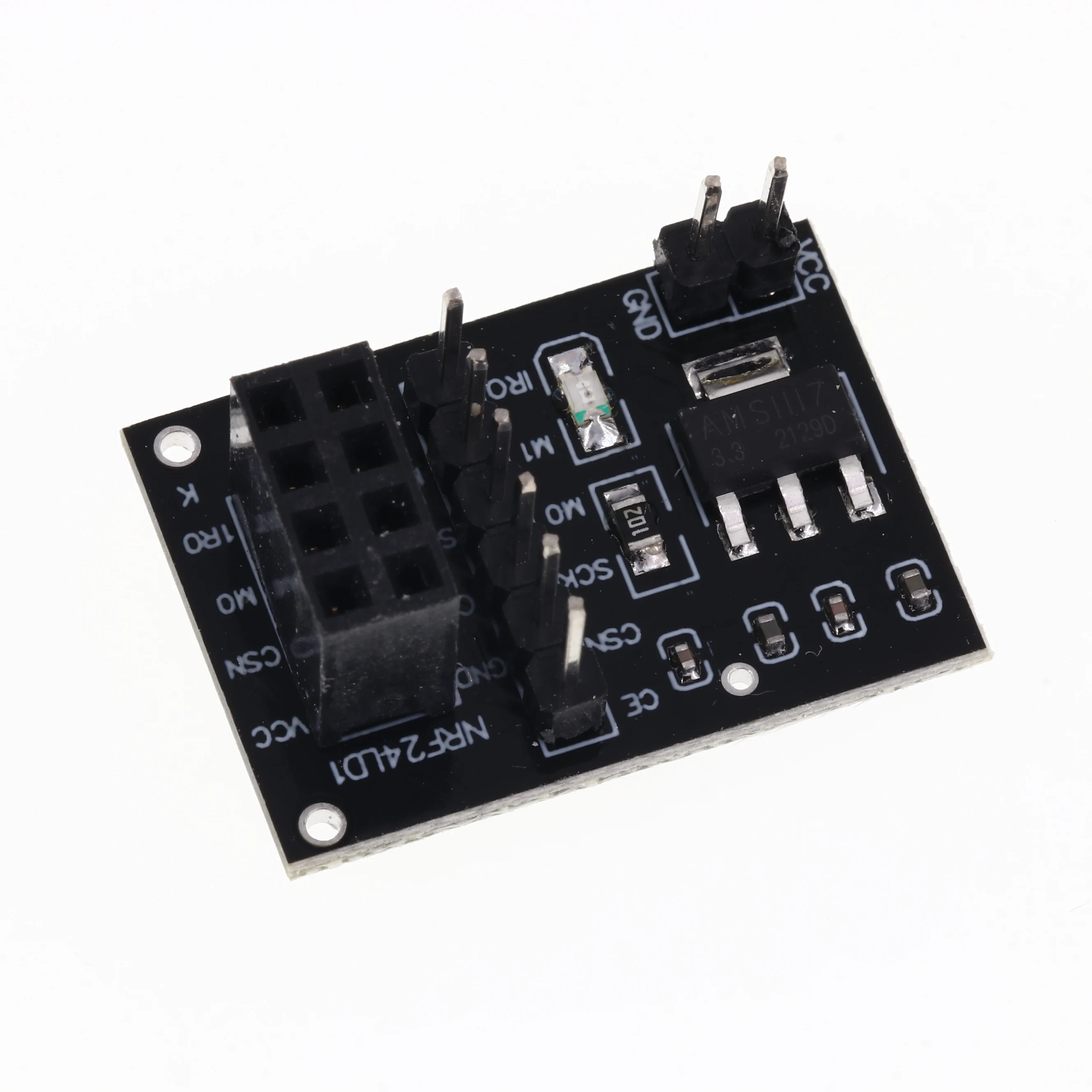 NRF24L01 Wireless adapter Module 3.3V New Socket Adapter plate Board For 8Pin For Robot Car 24L01 Wireless Module