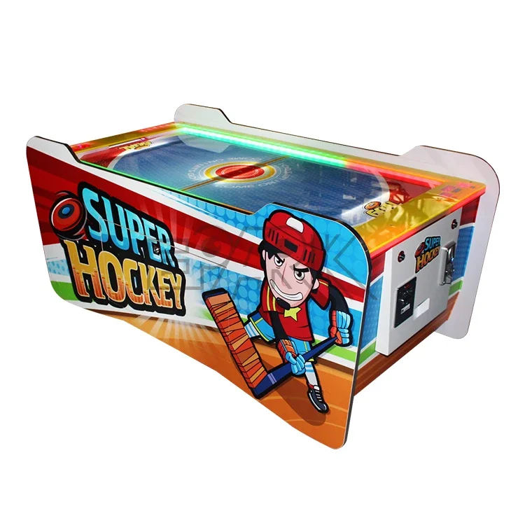 Coin Operated Mini Air Hockey With Shining Led Light Hockey Table Sport Game Machine