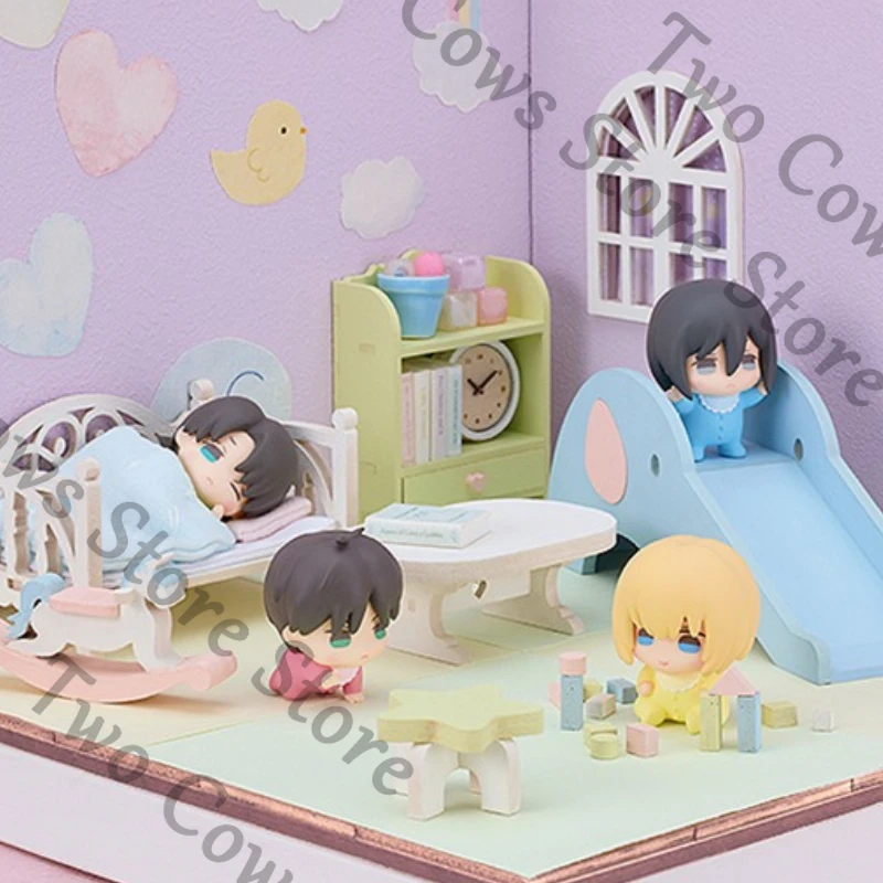 

Genuine Attack on Titan Levi Ackerman Eren Jaeger Anime Doll Garage Kits Figurine Model Cosplay Cartoon Gift