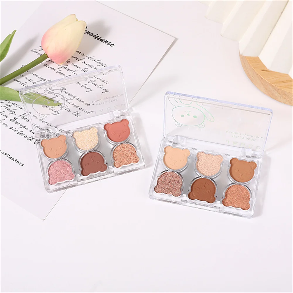 Dauer aller profession ellen Bären Lidschatten Palette Schimmer Lidschatten sechs Farben Lidschatten Palette mehrere Farben glatt