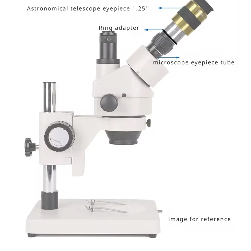 Biological Stereo Microscope Eyepiece Adapter 23.2mm/30mm Ring Connector to M28.6*0.6mm Thread for Astronomical Telescope