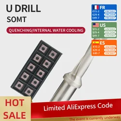 1PC C20-2D10-23SOMT04 C25-3D17-54SOMT06 C32-4D36-148SOMT11 CNC Lathe Tool Indexable U drill For SOMT Carbide Insert