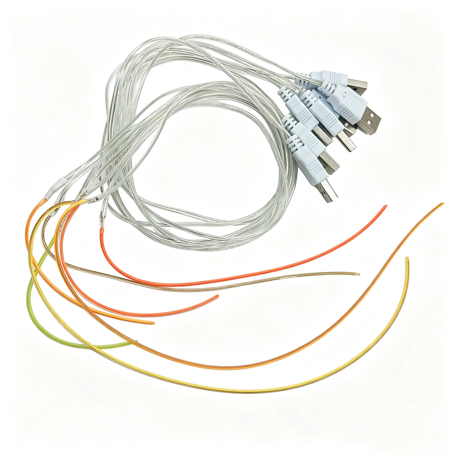 DC 5V USB LED Filament Flexible 360° Glowing Luminous Bendable DIY Creative Edison Bulb Lamp Parts Diode Lighting