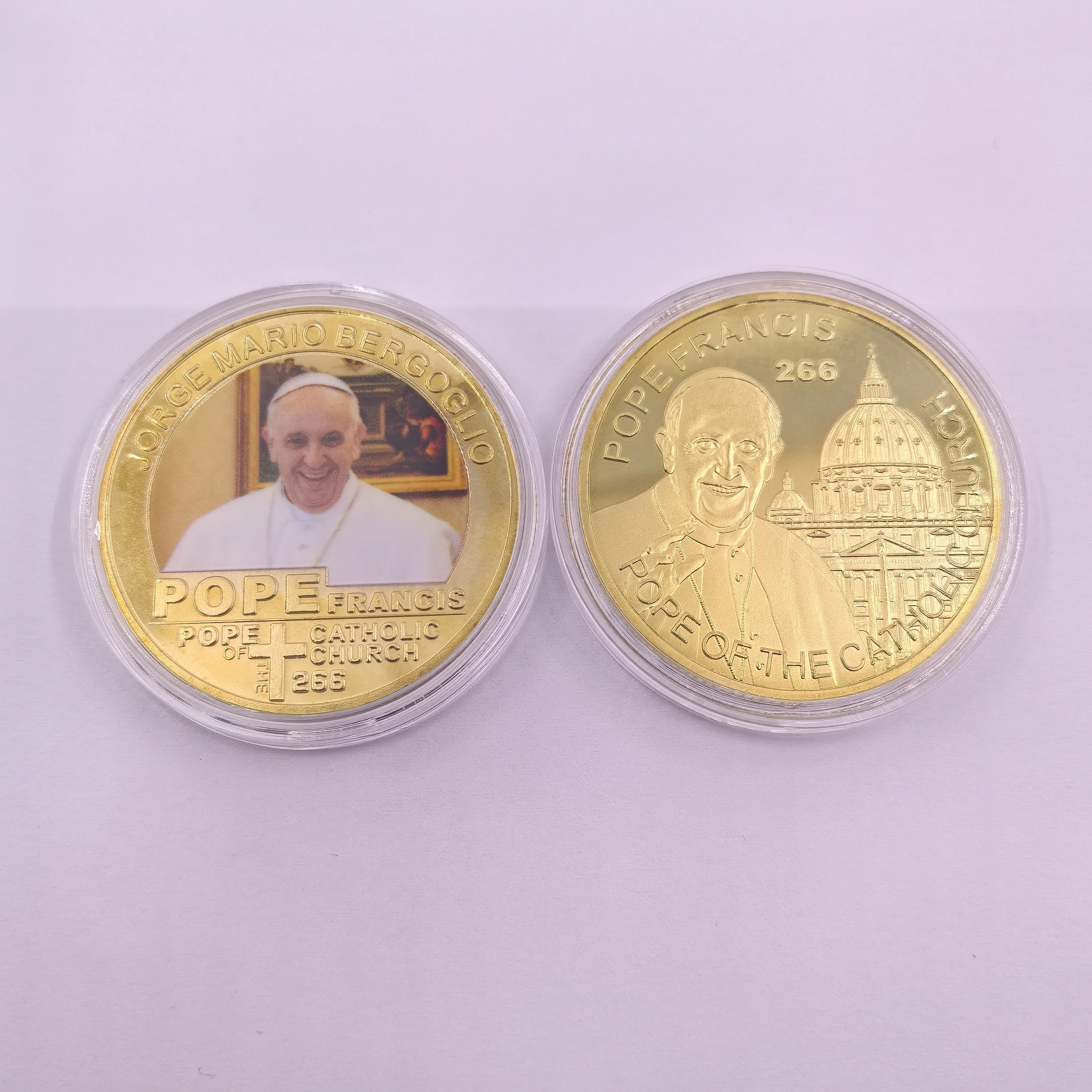 أحدث عملة 1936-2025 البابا فرانسيس جورج ماريو بيرجوجليو العملات التذكارية الذهبية البابا من روما تذكارية عملات تحصيل هدية