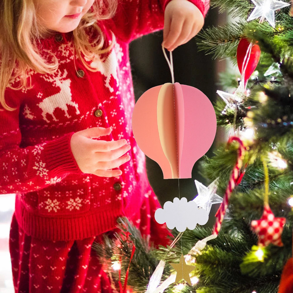 

5Pcs Hot Balloon Hot Pot Balloons Ornament Hanging Cloud Decorations Ceiling Birthday Party Three Dimensional Home Decor