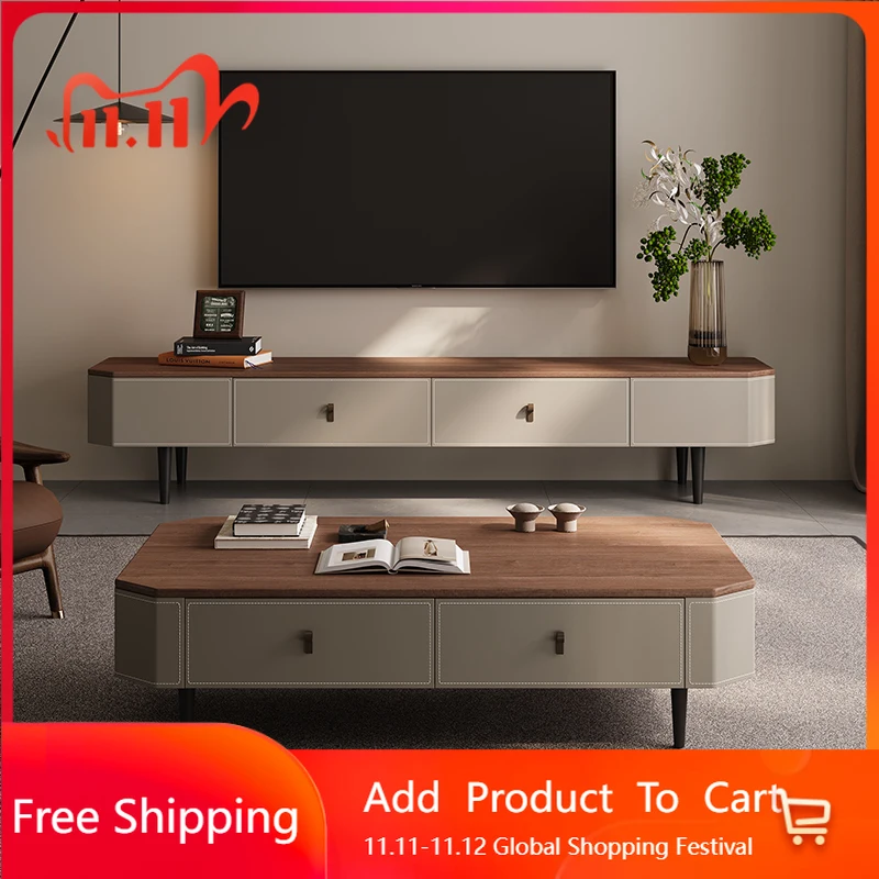 

Итальянский минималистичный ТВ-шкаф в стиле ретро, скандинавский дизайн для гостиной, прихожая, ТВ-стол, салон, монитор, консоль, модная мебель Muebles