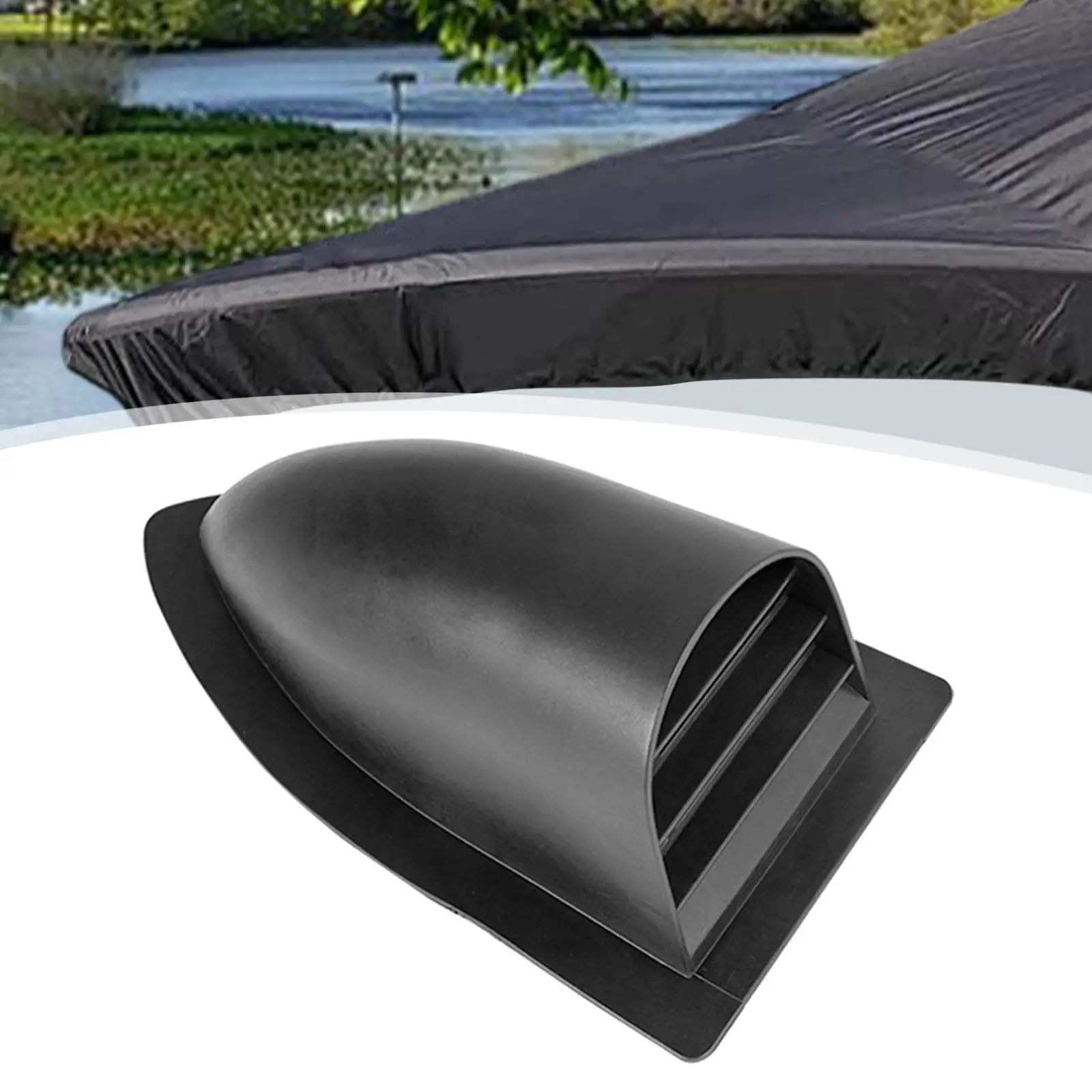 

Крышка вентиляционного отверстия для яхты, черный пластик, морское впускное отверстие, водостойкий вытяжной колпак для кабины яхты на лодке