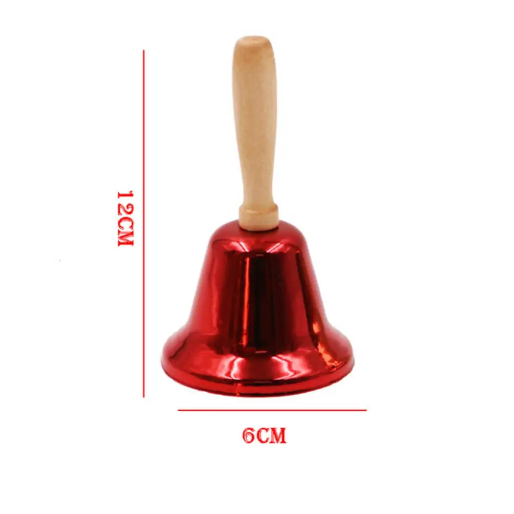 Christmas Hand Bell Santa Claus Jingle Bells School Handbell Restaurant Call Bell Service Supplies Xmas Decoration