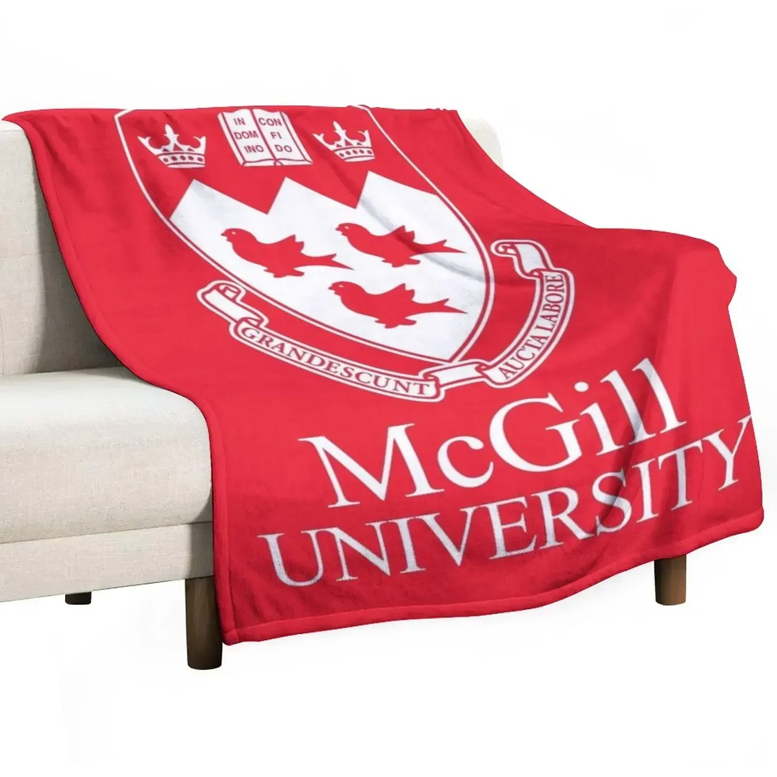 

McGill University Throw Blanket Soft Solid Color Blanket for Couch Bed