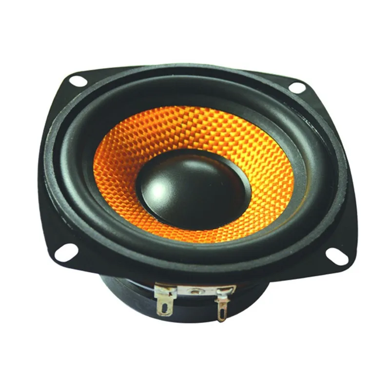 For LS105W-8-R4 4 Inch 4 Europe 15W Rubber Edge Woven Basin Heavy Bass 91dB Square Dance Audio Speaker 8V
