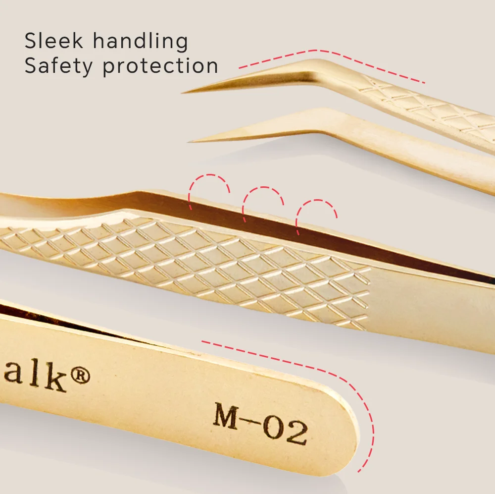 ملاقط إطالة رموش Lashtalk ، أدوات مكياج من Nagaraku ، فولاذ مقاوم للصدأ ، حجم غير مغناطيسي ، مستلزمات رموش اصطناعية ، دقيقة #3