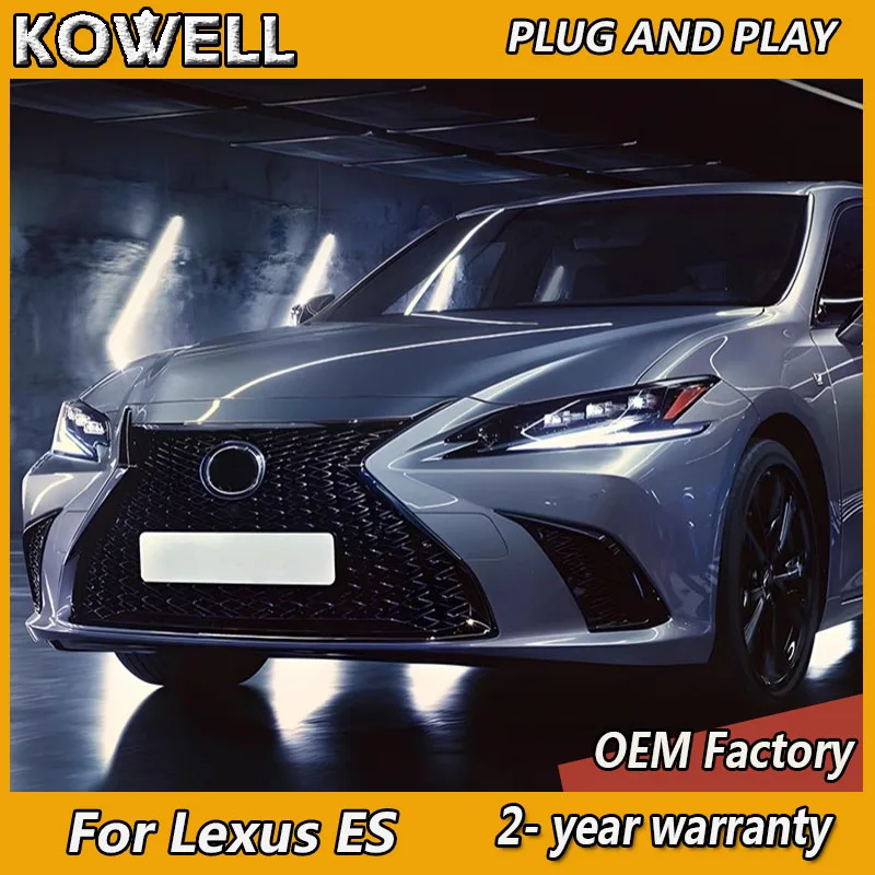 

Стайлинг автомобиля для Lexus ES Фара 2018-2023 ES300 Фара ES200 ES260 DRL Указатель поворота Ближнего и дальнего света Объектив проектора