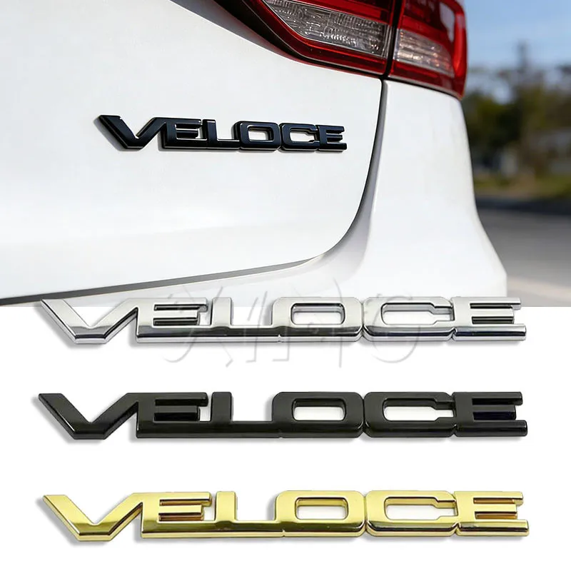 3D Metal Car Letter Badge Rear Trunk Emblem for Alfa Romeo 147 156 159 Mito Brera Giulietta Giulia Stelvio Q2 Q4 Ti Veloce