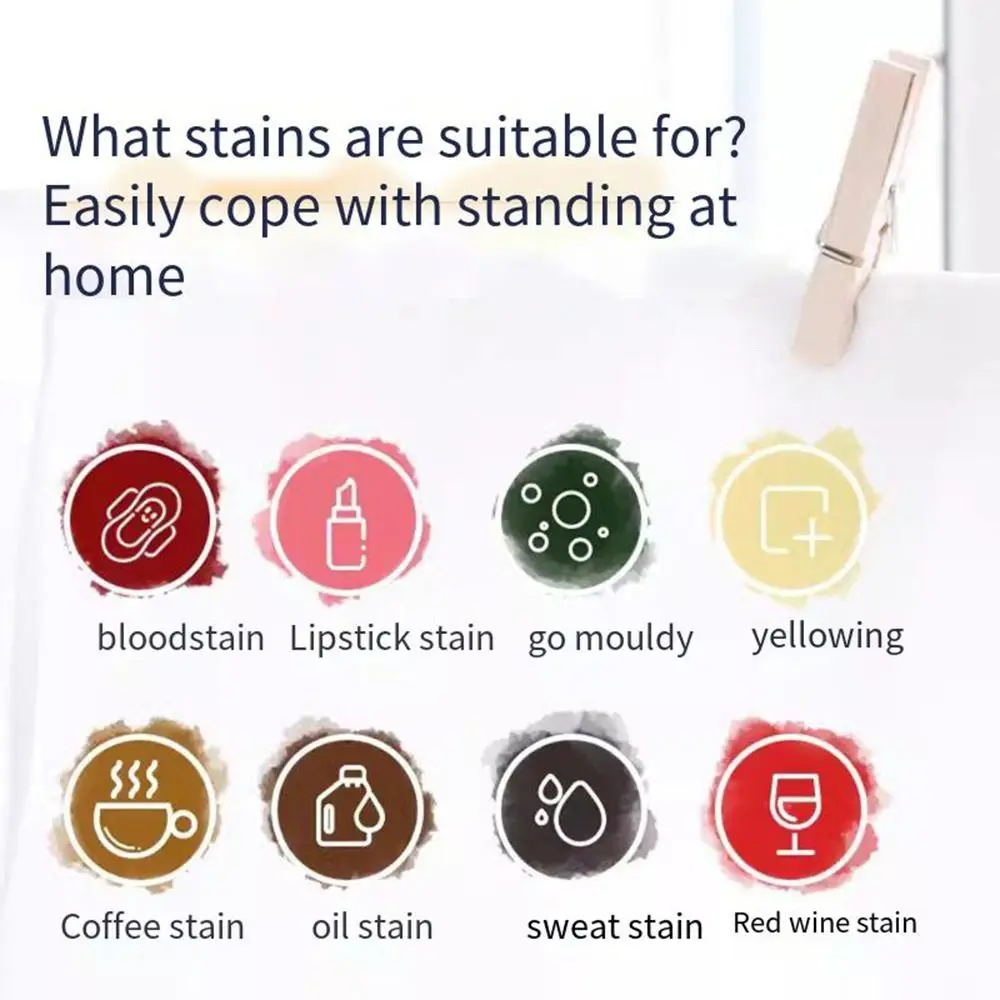 Explosive Salt Cleaning Tablets Remove Yellowing Bio-Enzyme Laundry Effervescent Tablet Leaving Fragrance Filter Home & Living