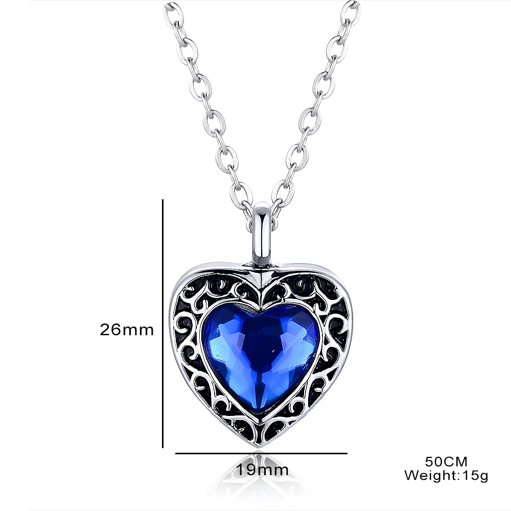 Heart Cremation Jewelry for Ashes Stainless Steel Ashes Necklace Urn Necklace for Women Keepsake Memorial Jewelry