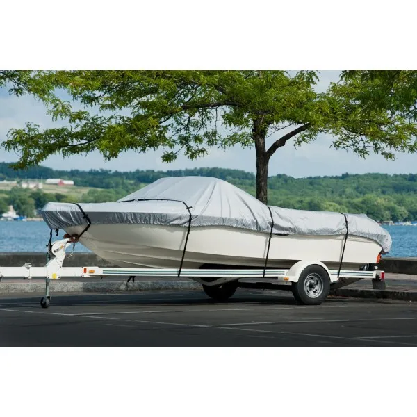 Dustproof Anti-Pollution LDPE Coated Heavy Duty Tarpaulin Boat Cover Windproof & Anti-Aging Cargo Protection Anti-Mildew