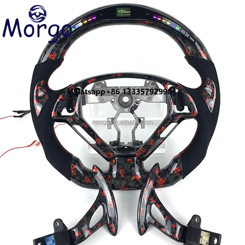 

Interior Accessories for Infiniti Customized LED Display Forged Carbon Fiber Car Steering Wheel for G37 G37s Q50 Q60 QX30 QX50