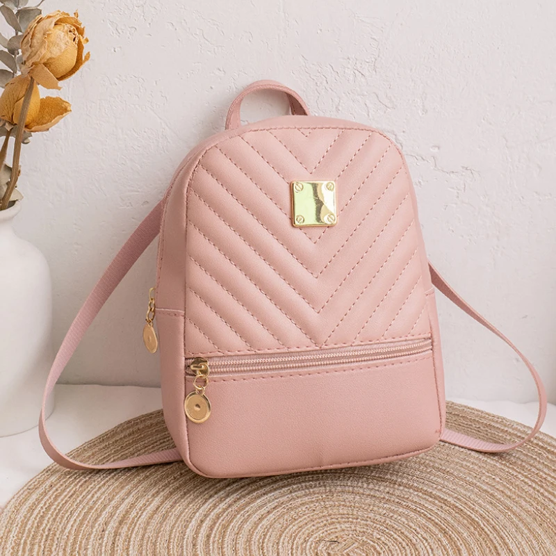 New Mini Backpack Fresh and Sweet Small Backpack Versatile Simple Bag Cute Book Bag