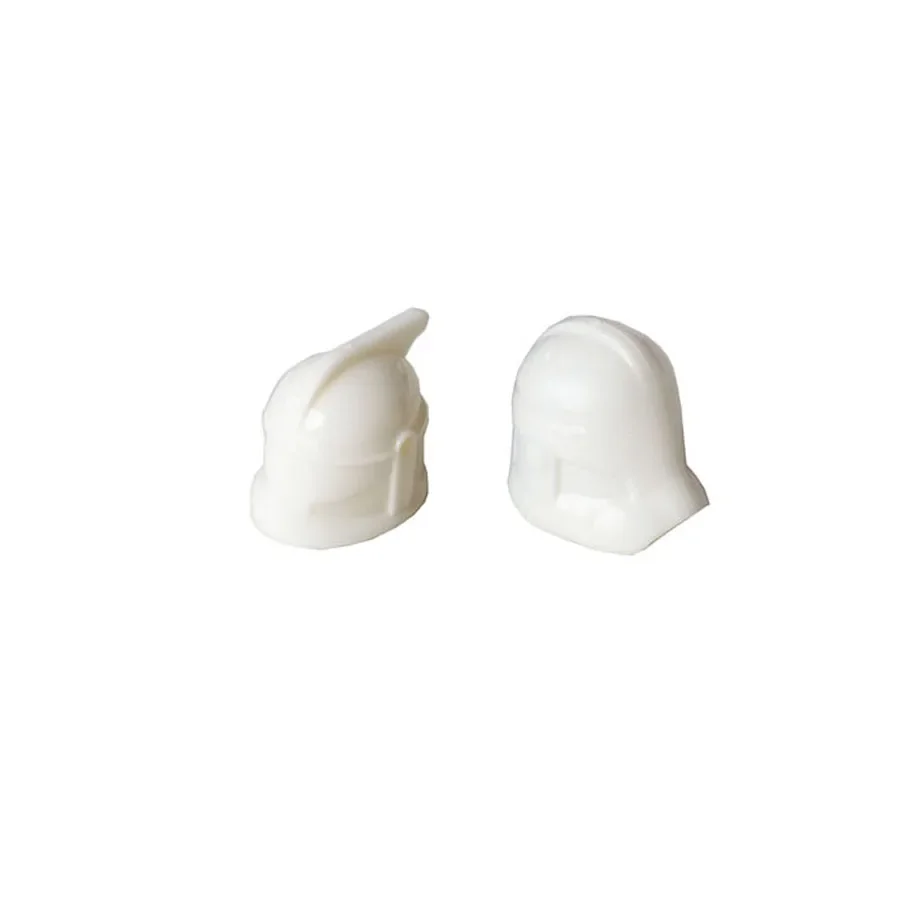 Bricklink-capa de soldado clon, piezas de ladrillo, Bandera de sable de luz, agujeros de casco, pieza clásica lisa, accesorio de juguete de bloques