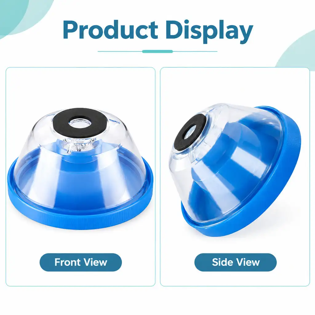 Handheld Drill Dust Cover Wall Drilling Dust Collector Blue Dustproof Protective Shield Portable Durable Drill Accessory