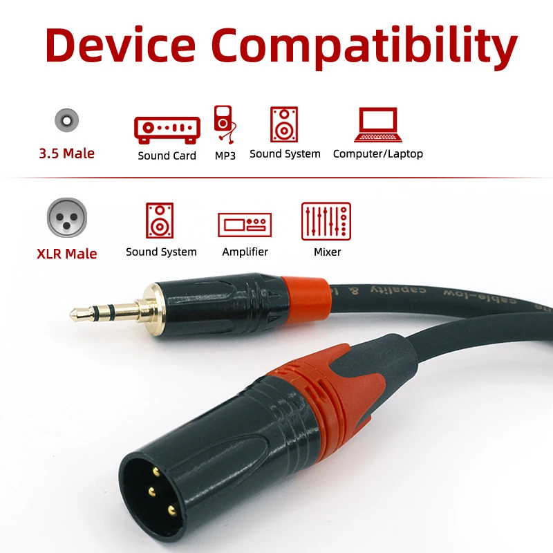 GOLLEY LION XLR to 3.5mm Cable 1/8
