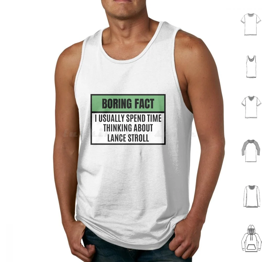 I Usually Spend Time Thinking About Lance Stroll-Lance Stroll Tank Tops Vest Sleeveless Lance Stroll Lance Stroll Fan Lance