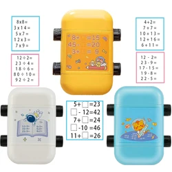 Math Roller Stamp para Ensino, 2 em 1, 2 em 1, Multiplicação e Divisão, Dual Head, Smart Math Practice Stamps for Kids