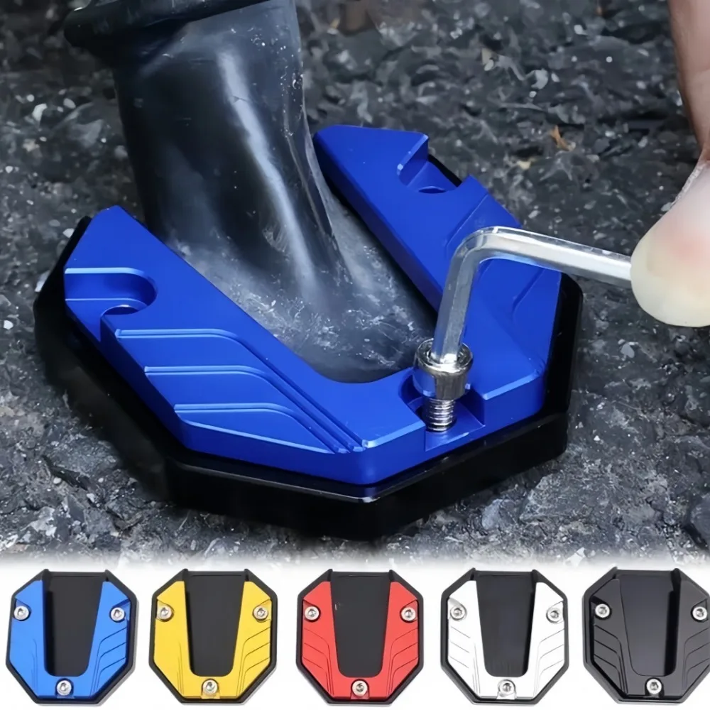 Electric Vehicle Side Brace Aluminum Alloy Side Kick Block Enlarged  for Motorcycle Single Support Pad Modification Spare Parts