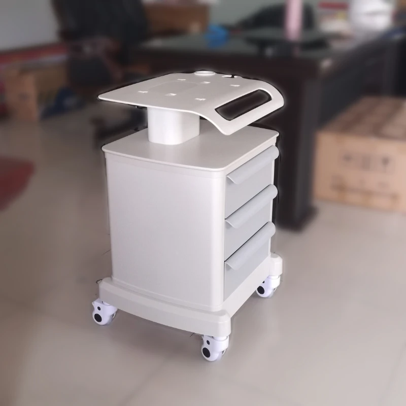 Carrello per salone di bellezza cosmetico Utilità per pulizia dei capelli Carrello per salone di rotolamento Barbiere medico Carrito Mobili per