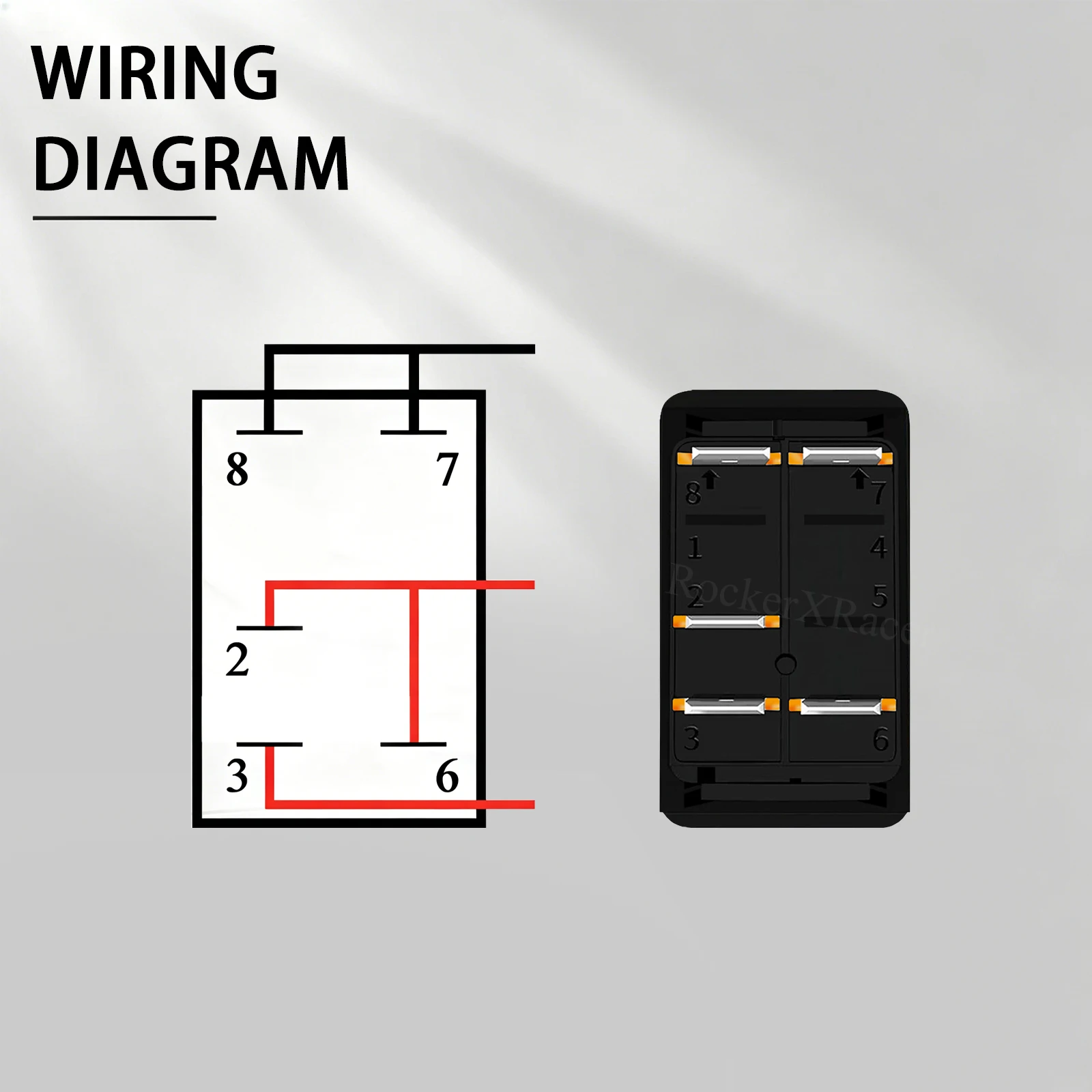 Waterproof Rocker Switch 12V 24V Amber Backlit ON-OFF / Momentary Toggle Button For ARB Carling Style 4x4 Off Road RV ATV UTV view 5