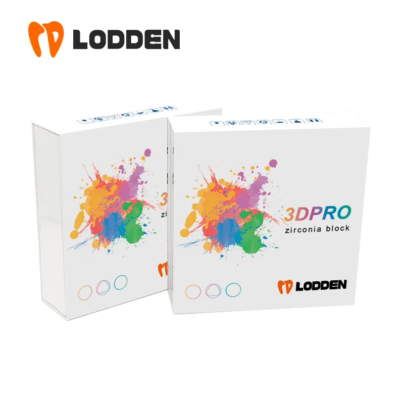 

LODDEN 3D PRO Dental Zirconia Block Multilayer Zirconia Disc Vita 16 Colors for CAD CAM 98X22/25mm Open System Dentist Material