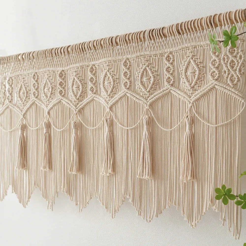 Nordic Curtain Woven Macrame Tapestry Boho Door Room Decor Home and Decoration for Bedroom Wall Hotel Garden Aesthetics Ornament