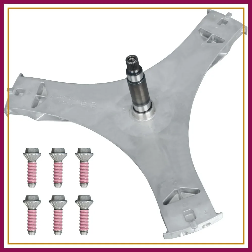 Washer Repair Kit Compatible with Samsung 10-12kg, Flange Shaft DC97-16509C, Hex Mounting Bolts 6pcs DC60-40137A