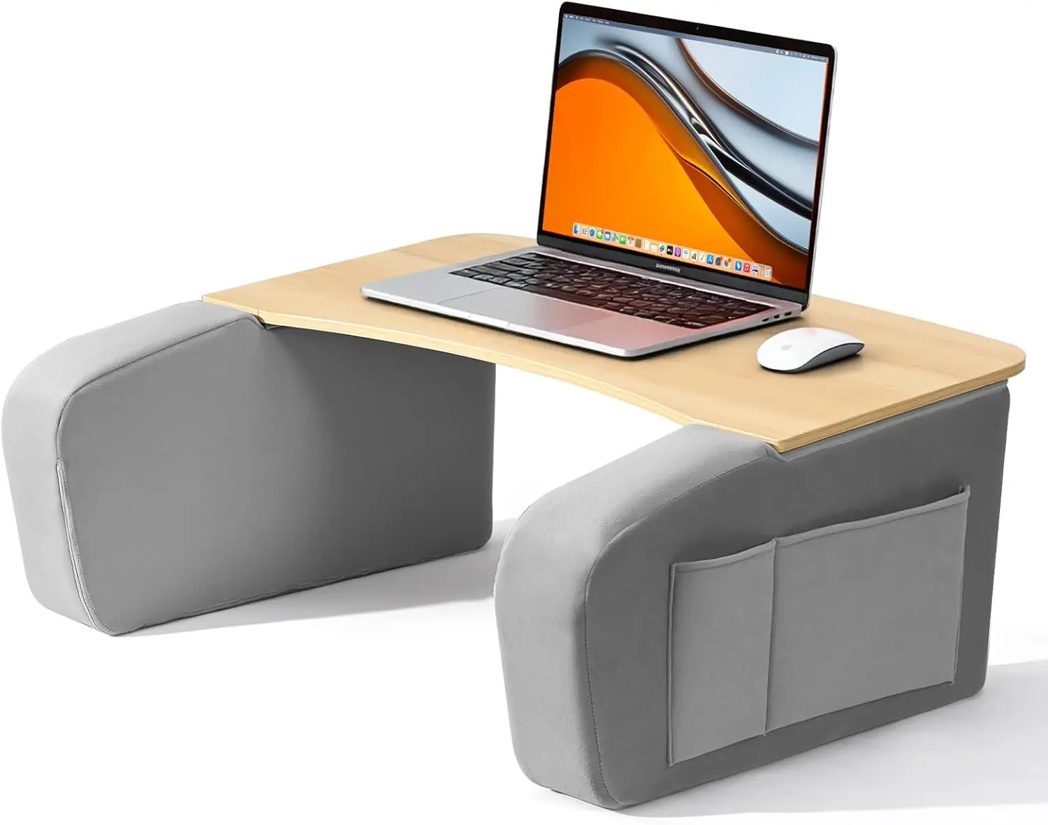 

Ergonomic Lap Desk with Arm Rests for Adults, Large Laptop Pillow Stand for Bed, Couch, Floor Work, Gaming, Reading and Writing