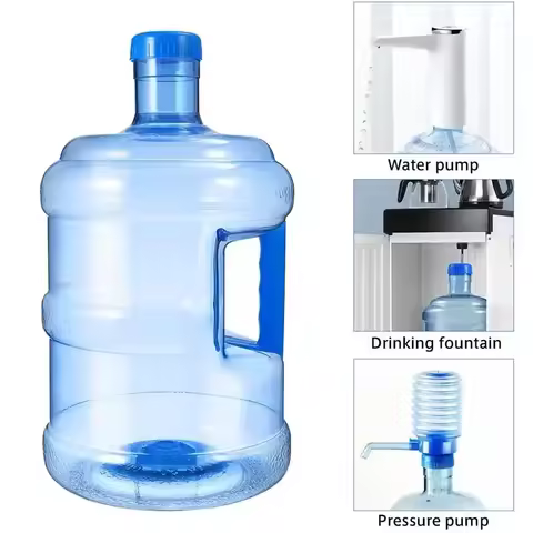 5L 7.5L Pure Water Bottle Jug Reusable Portable Mineral Water Container Outdoor Car Storage Bucket Food Grade Dispenser Barrel