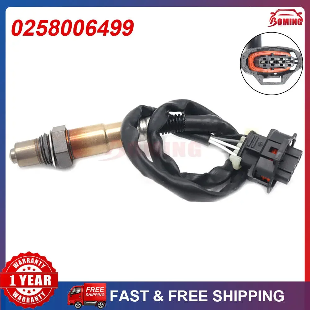 Novo sensor de oxigênio lambda o2 de relação de combustível de ar do carro 0258006499 Para Opel Agila A G H J Insignia 1998-2018 0258986602 91021621 9199470